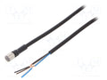 OMRON XS3FM8PUR4S2M Anturikaapeli M8 naaras, 2m