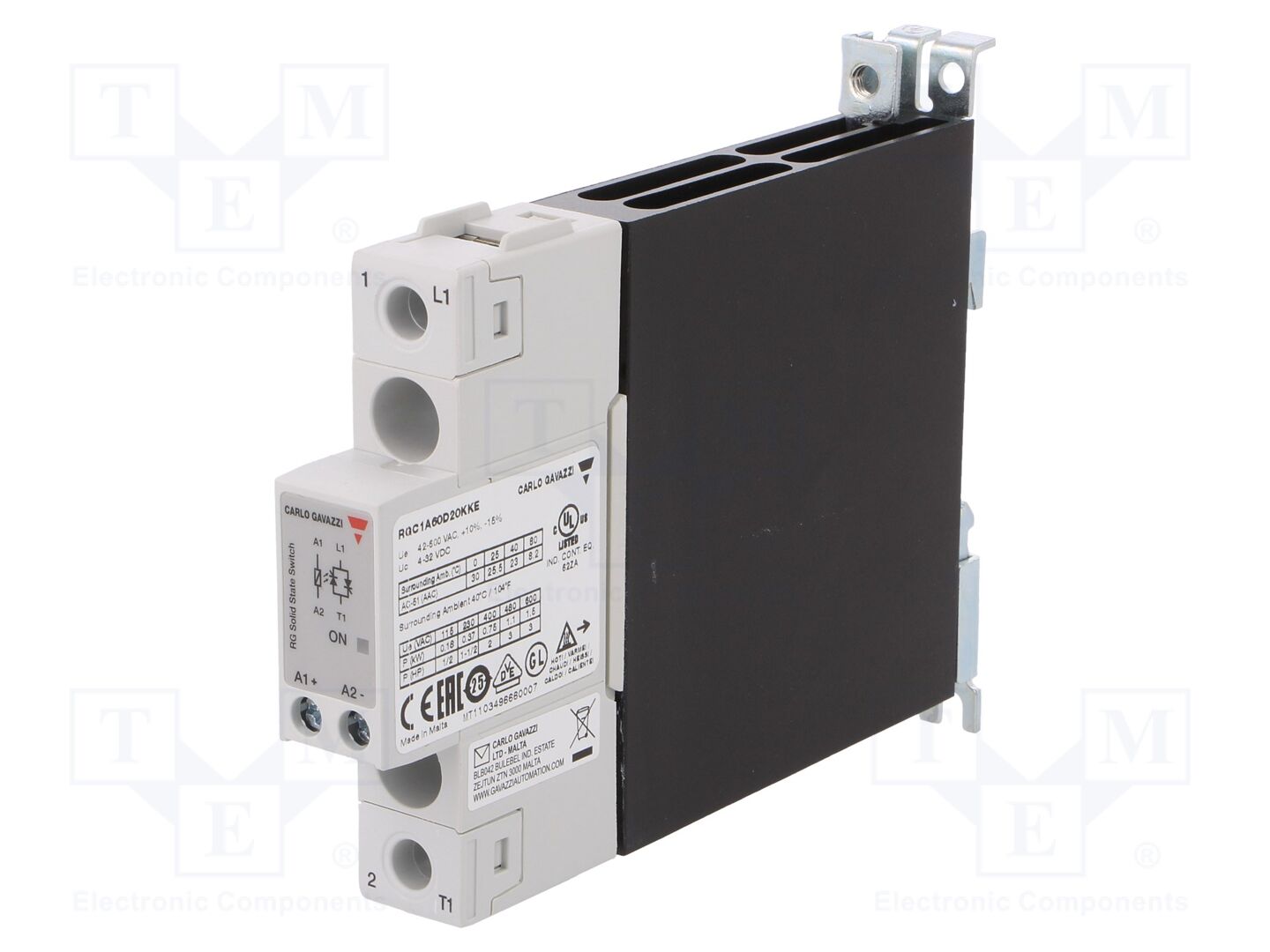 CARLO GAVAZZI RGC1A60D20KKE Puolijohderele 23A