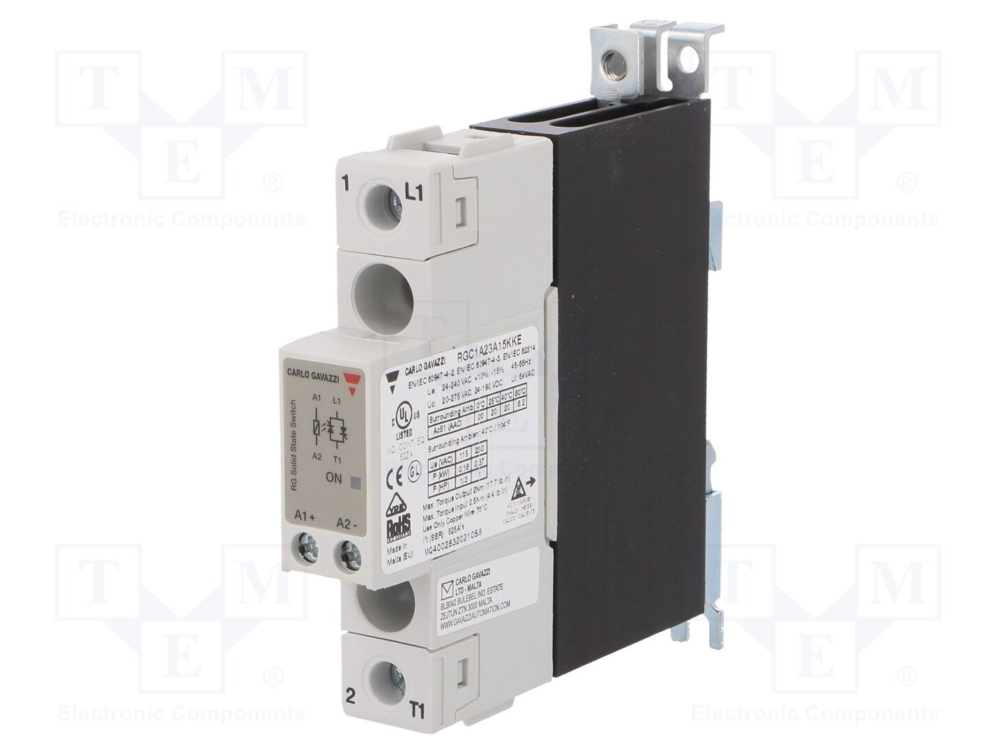 CARLO GAVAZZI RGC1A23A15KKE Puolijohderele 20A