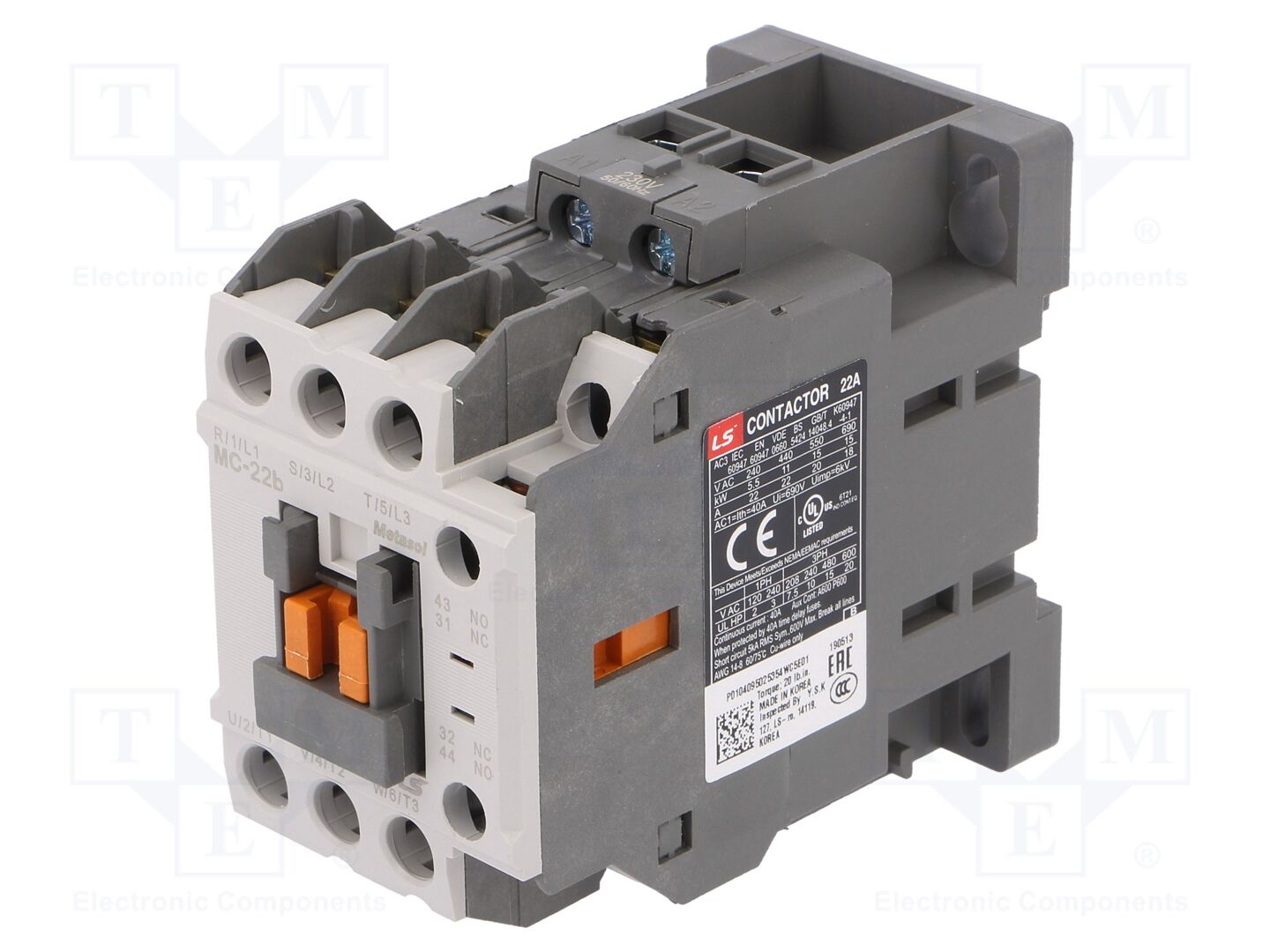 LS ELECTRIC MC-22B-230VAC Kontaktori 22A