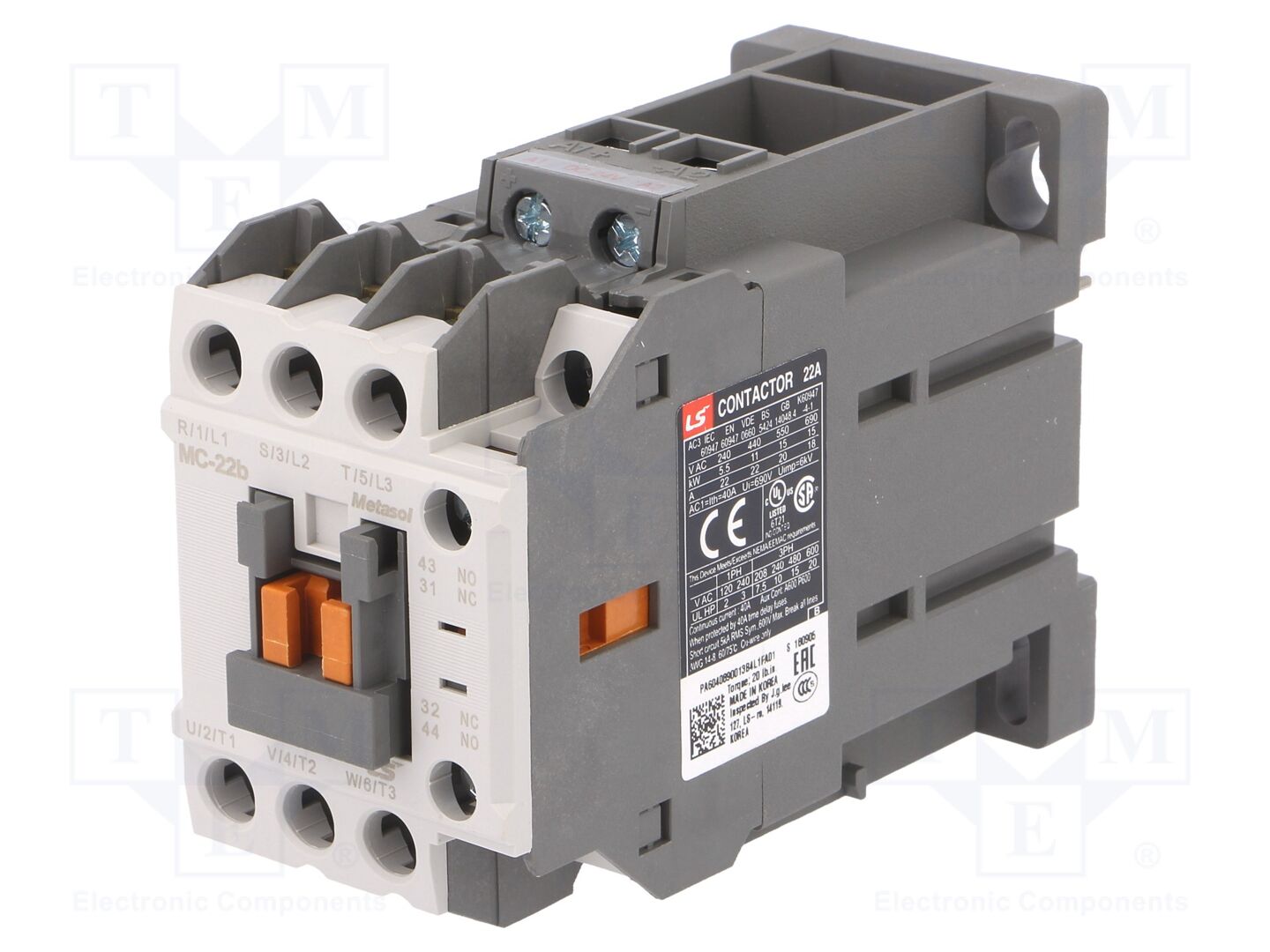 LS ELECTRIC MC-22B-24VDC Kontaktori 22A
