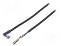 OMRON XS3FLM8PVC4A2M Kaapeli M8 naaras, kulma, 2m