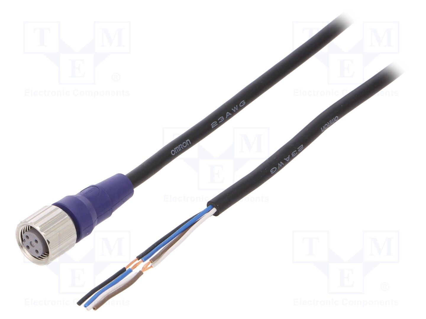 OMRON XS2FLM12PVC4S2M Anturikaapeli M12 naaras, 2m