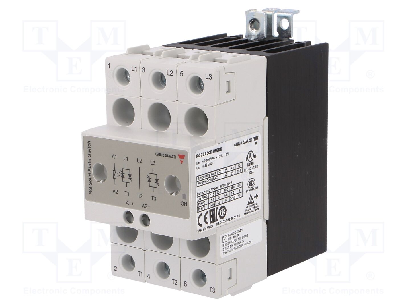 CARLO GAVAZZI RGC2A60D25KKE Kiinteän tilan rele 25A