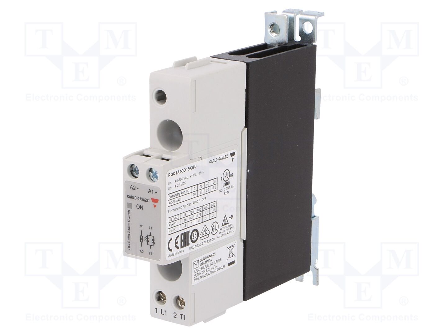 CARLO GAVAZZI RGC1A60D15KGU Solid State Relay 20A