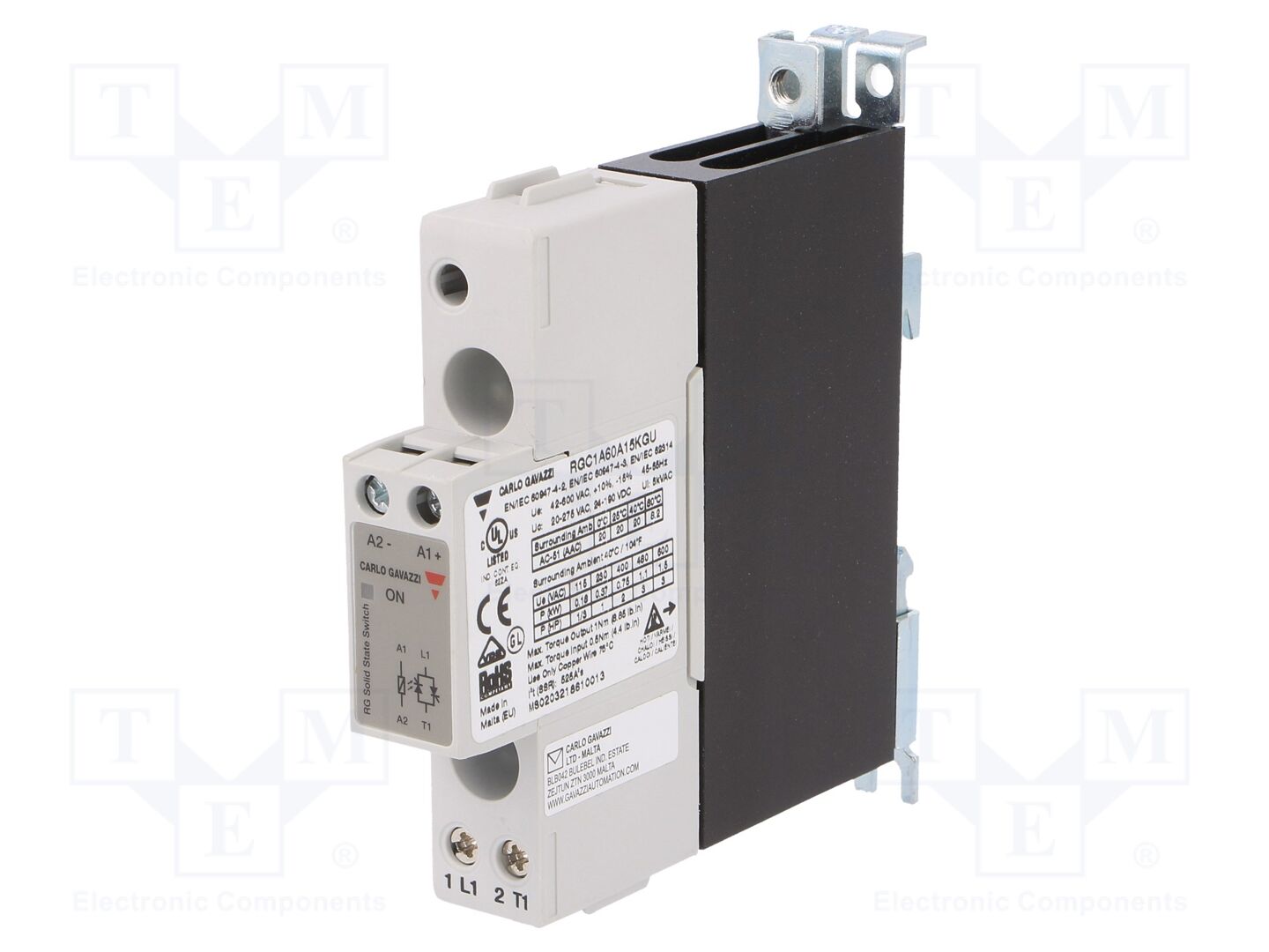 CARLO GAVAZZI RGC1A60A15KGU Solid State Relay 20A