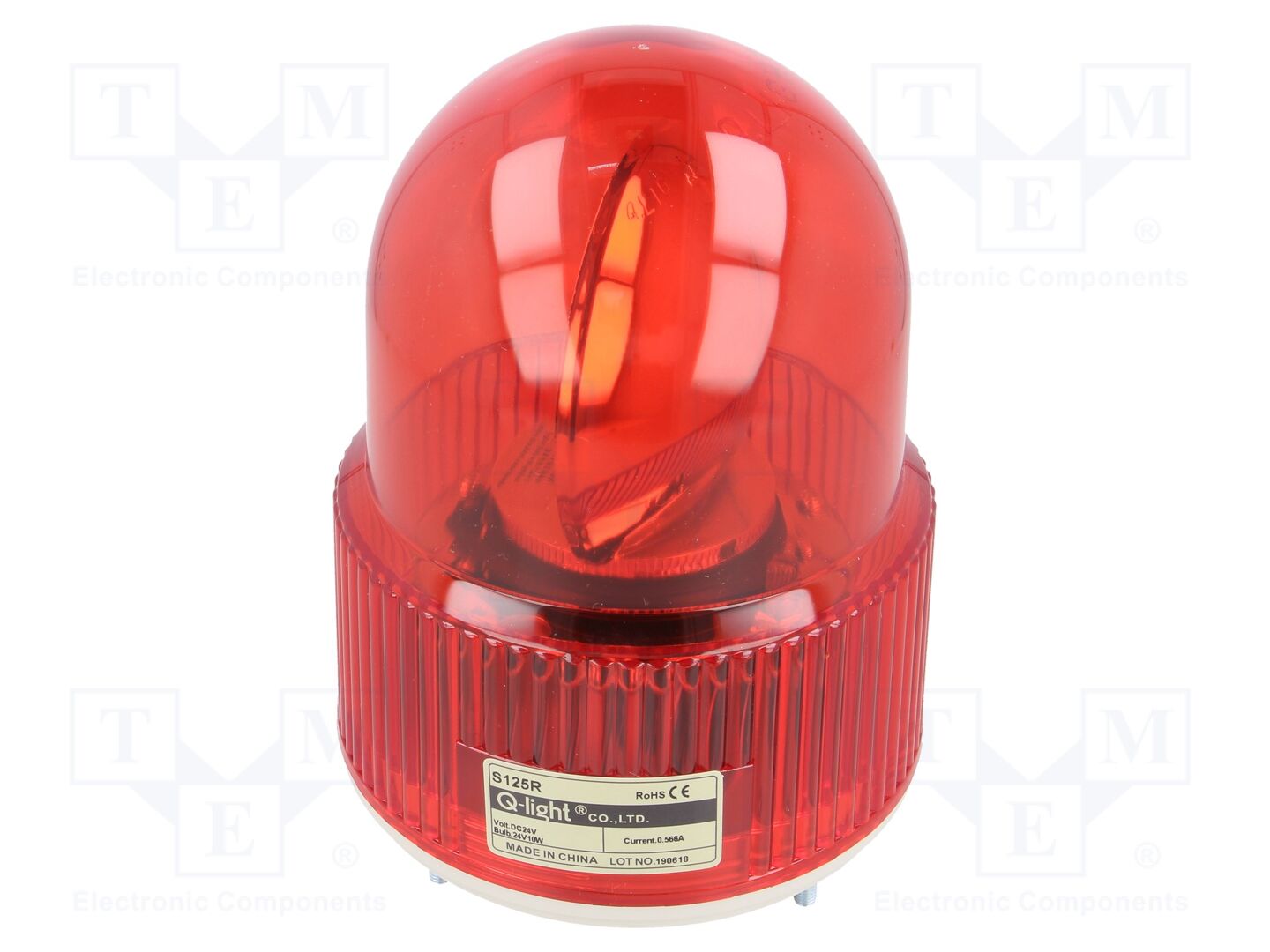 QLIGHT S125R-24-R Vilkkuva merkkivalo 24VDC