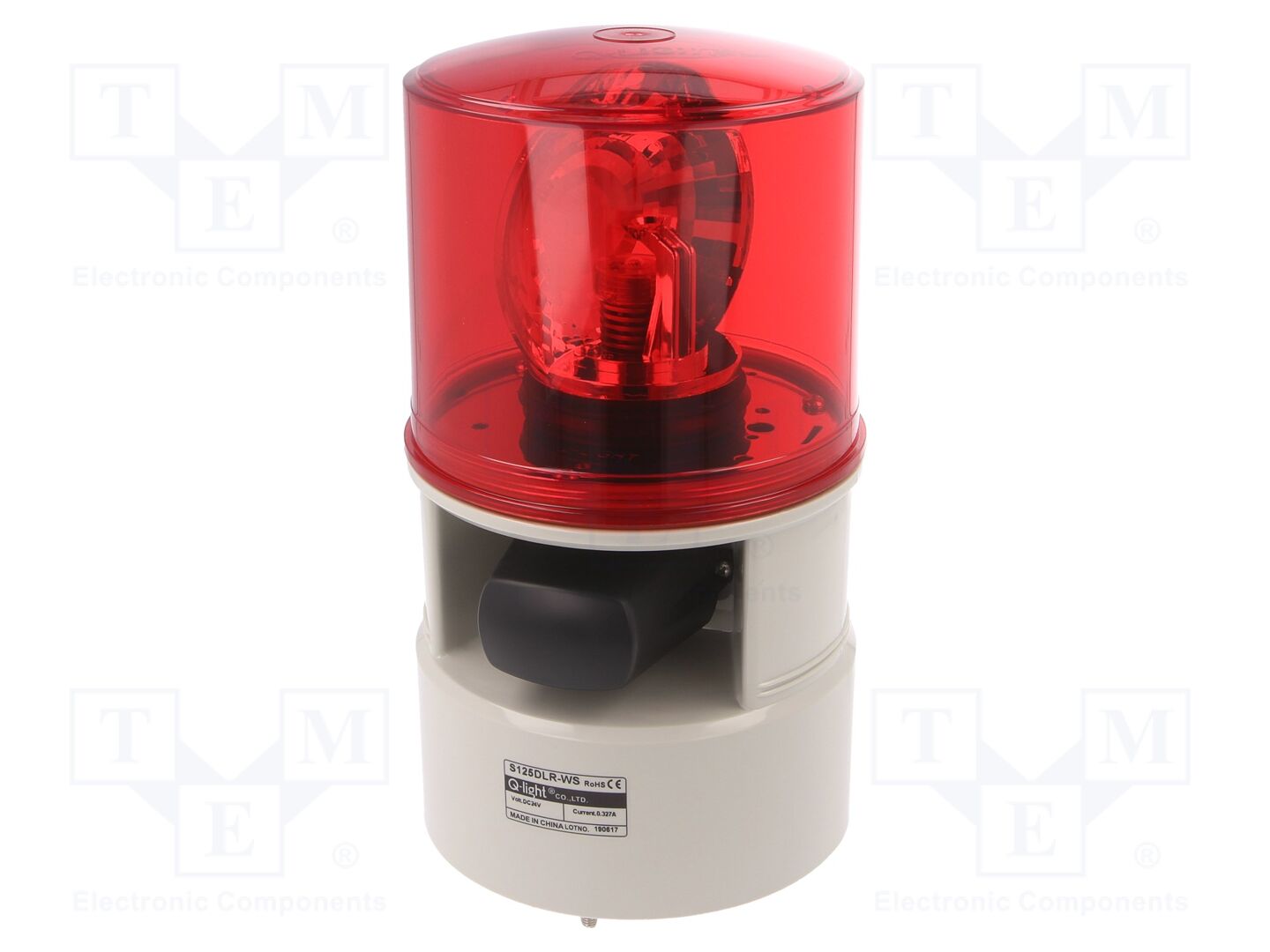 QLIGHT S125DLR-WS-24-R Vilkkuvalo-summeri 24VDC
