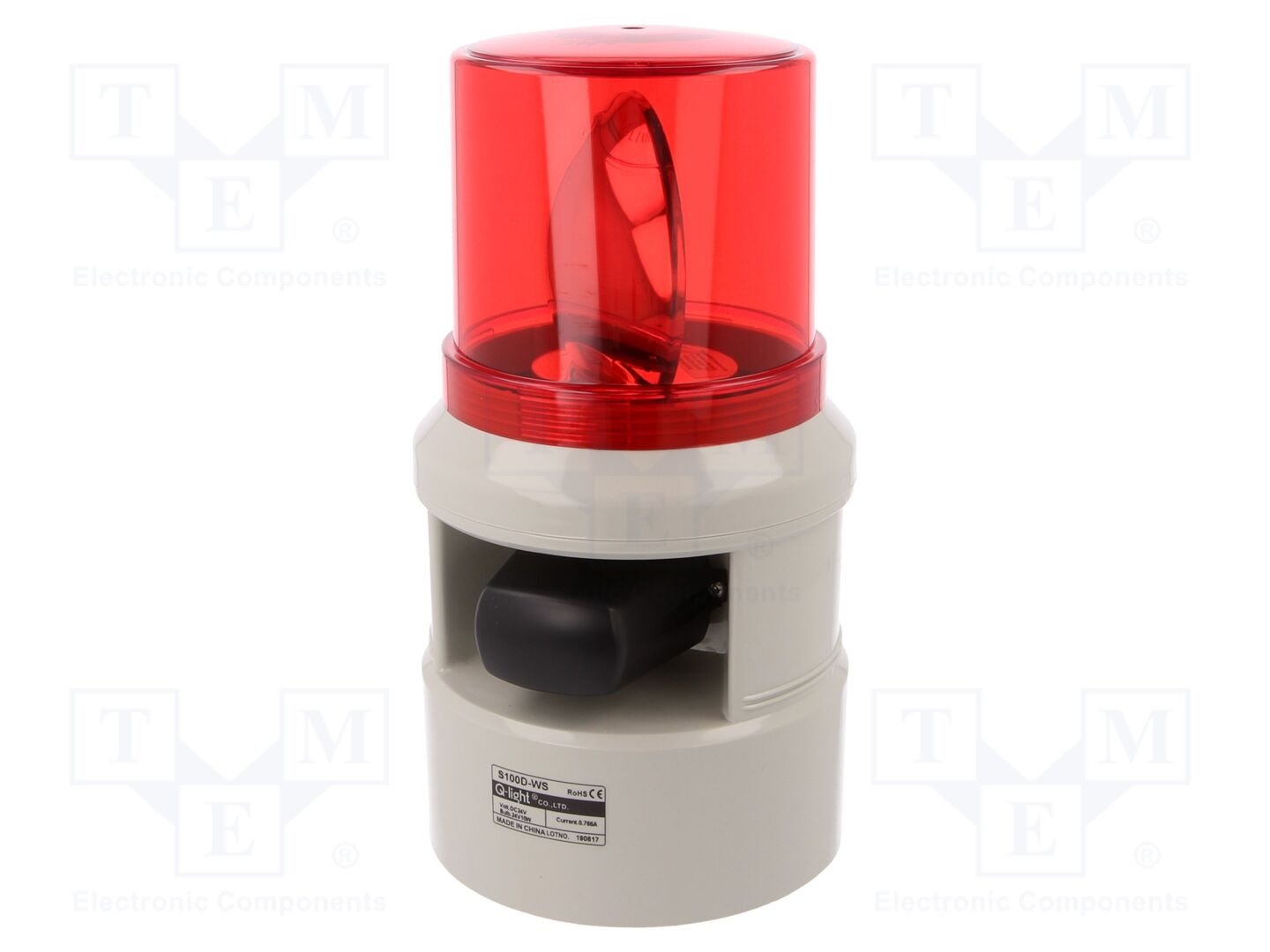 QLIGHT S100D-WS-24-R Merkkivalo- ja äänilaite 24VDC