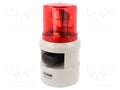 QLIGHT S100DLR-WS-24-R Vilkkuvalo-sireeni 24VDC