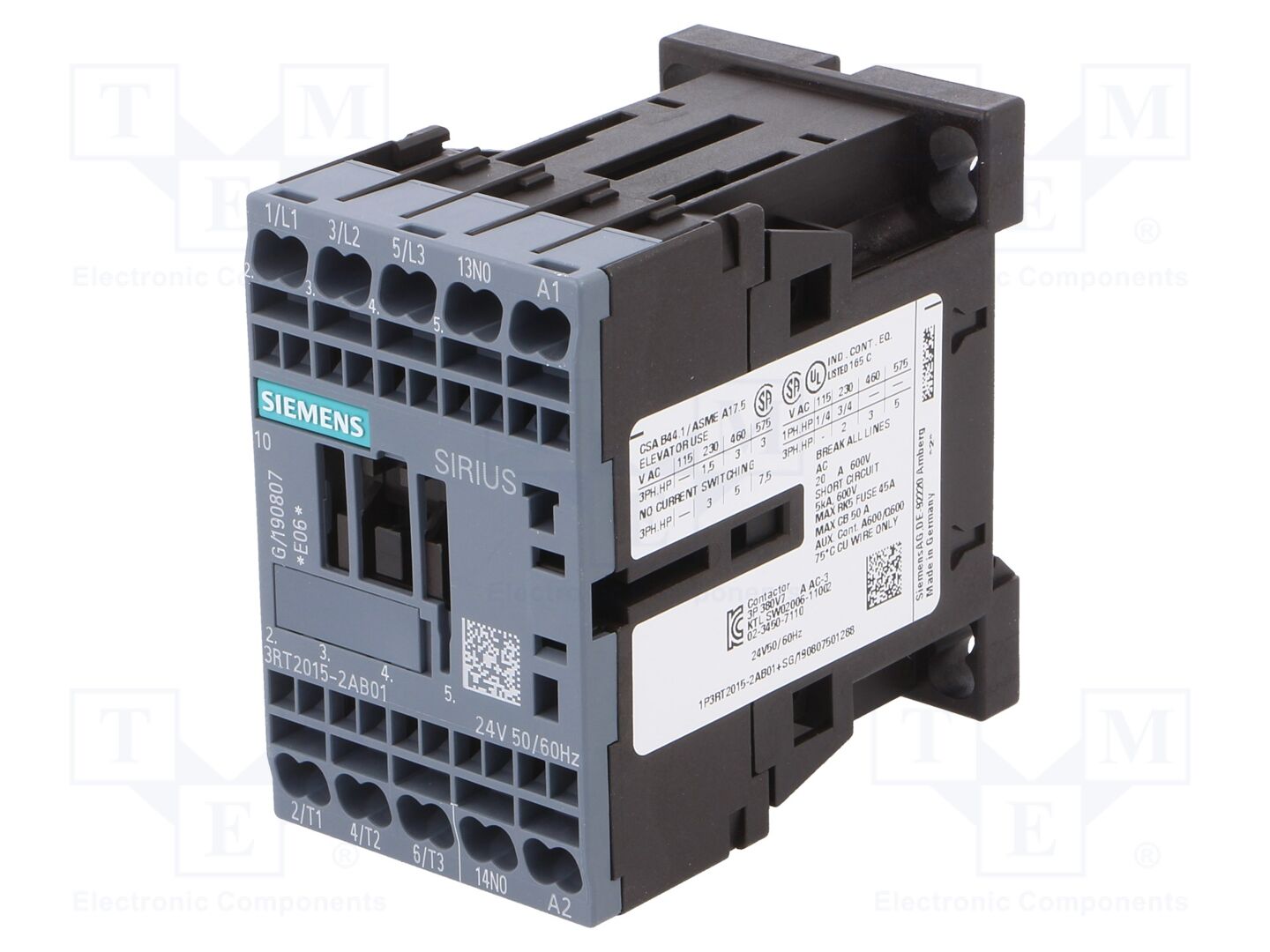 SIEMENS 3RT2015-2AB01 Kontraktori 7A