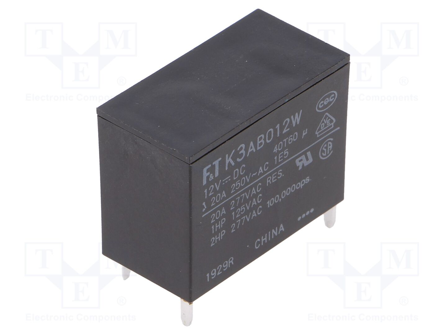 FCL Components FTR-K3AB012W Sähkömagneettinen rele 12VDC