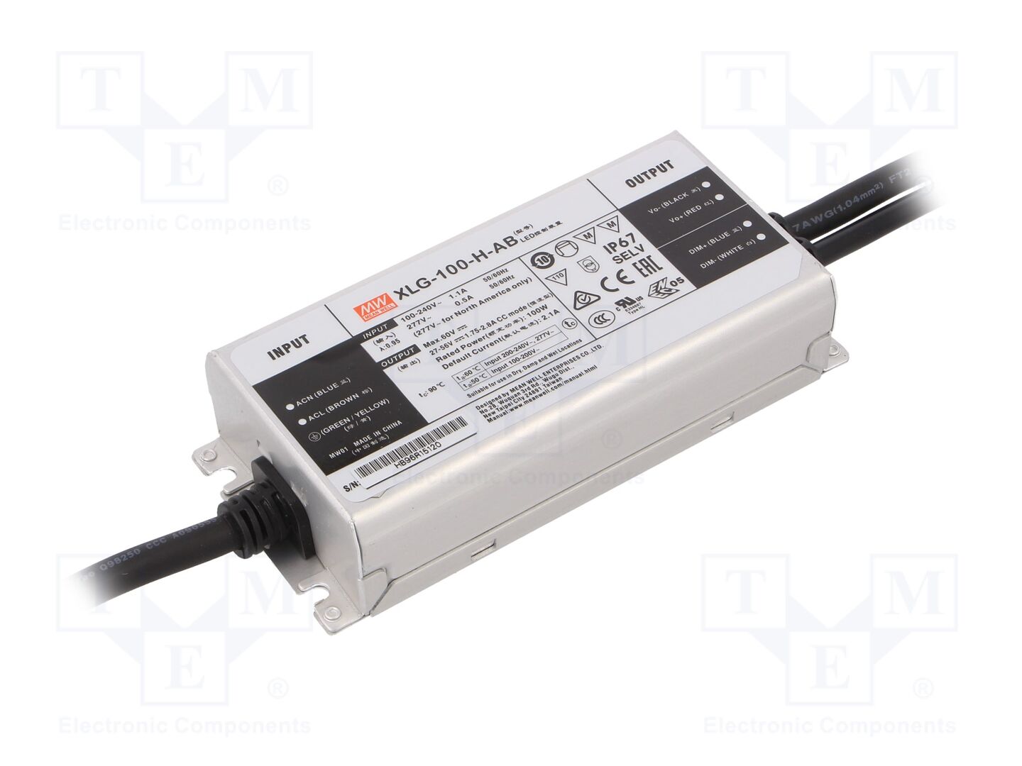 MEAN WELL XLG-100-H-AB LED-virtalähde 100W 27-56VDC