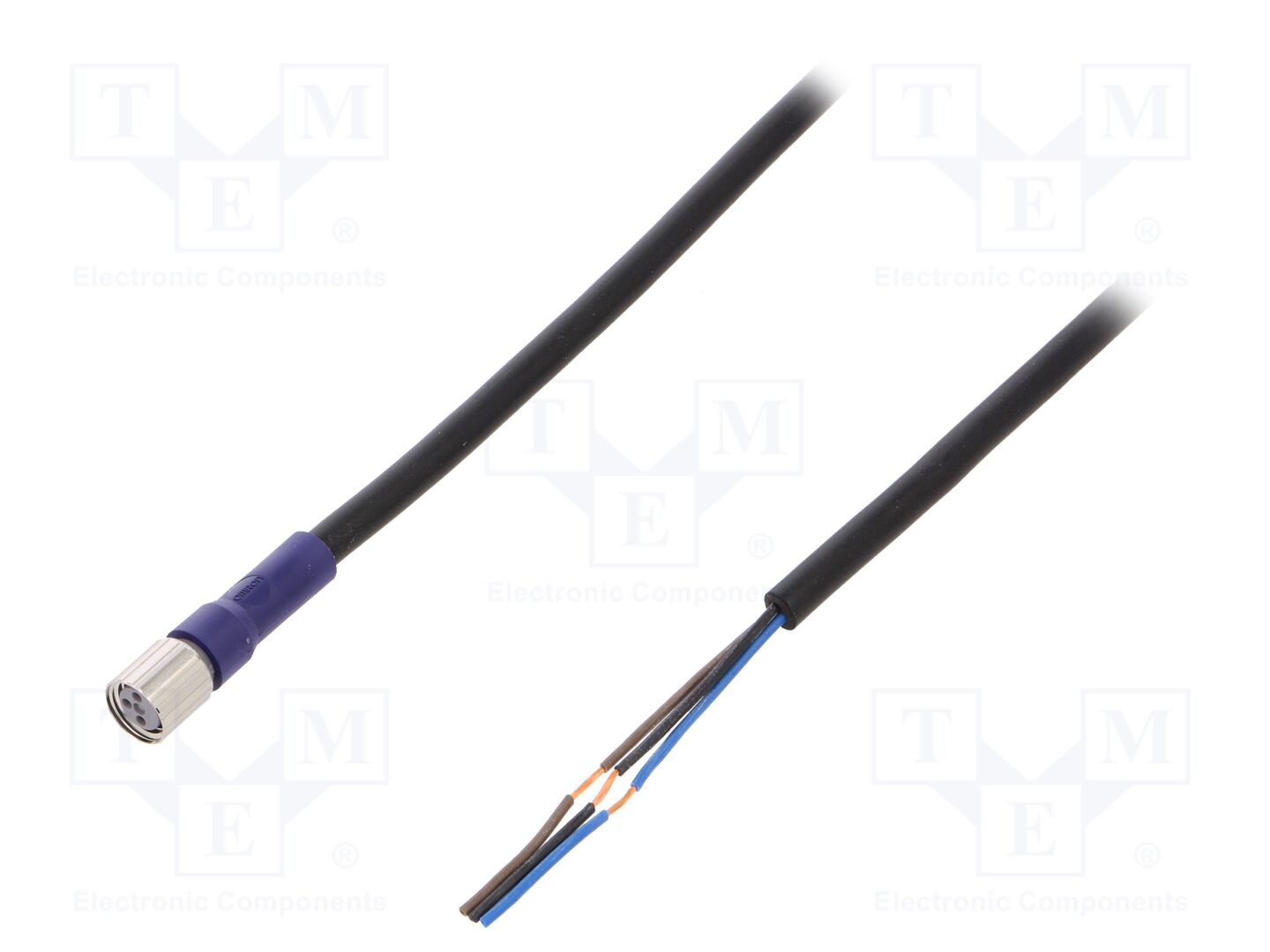 OMRON XS3FLM8PVC3S2M Anturikaapeli M8 naaras, 2m