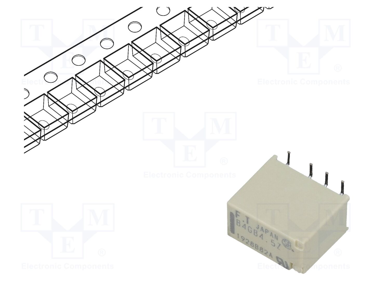 FCL Components FTR-B4GB4.5Z-B05 Sähkömagneettinen rele 4.5VDC (50 kpl erä)