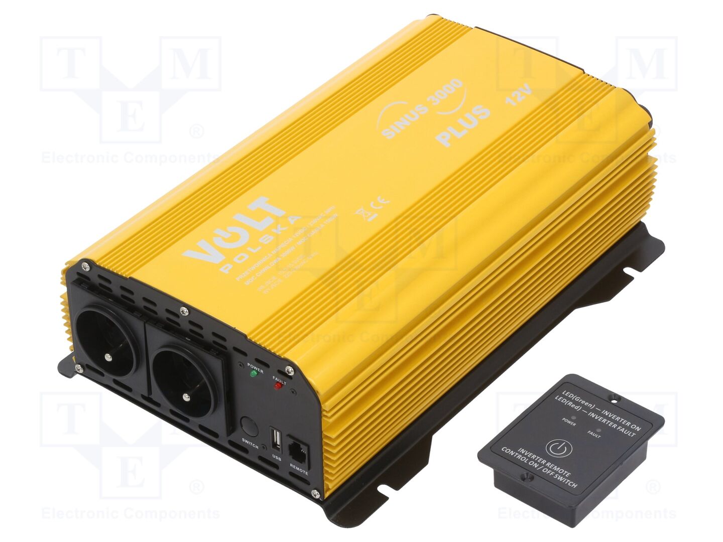 VOLT POLSKA SINUS-P-3000-12V DC/AC muunnin 1500W 12V