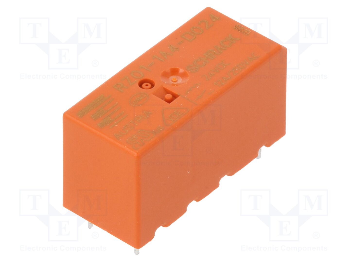 TE Connectivity RZ01-1A4-D024 Sähkömagneettinen rele 24VDC 12A