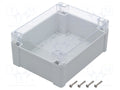 KRADEX ZP240.190.105JPH TM ABS-PC Yleiskotelo 190x240x105mm