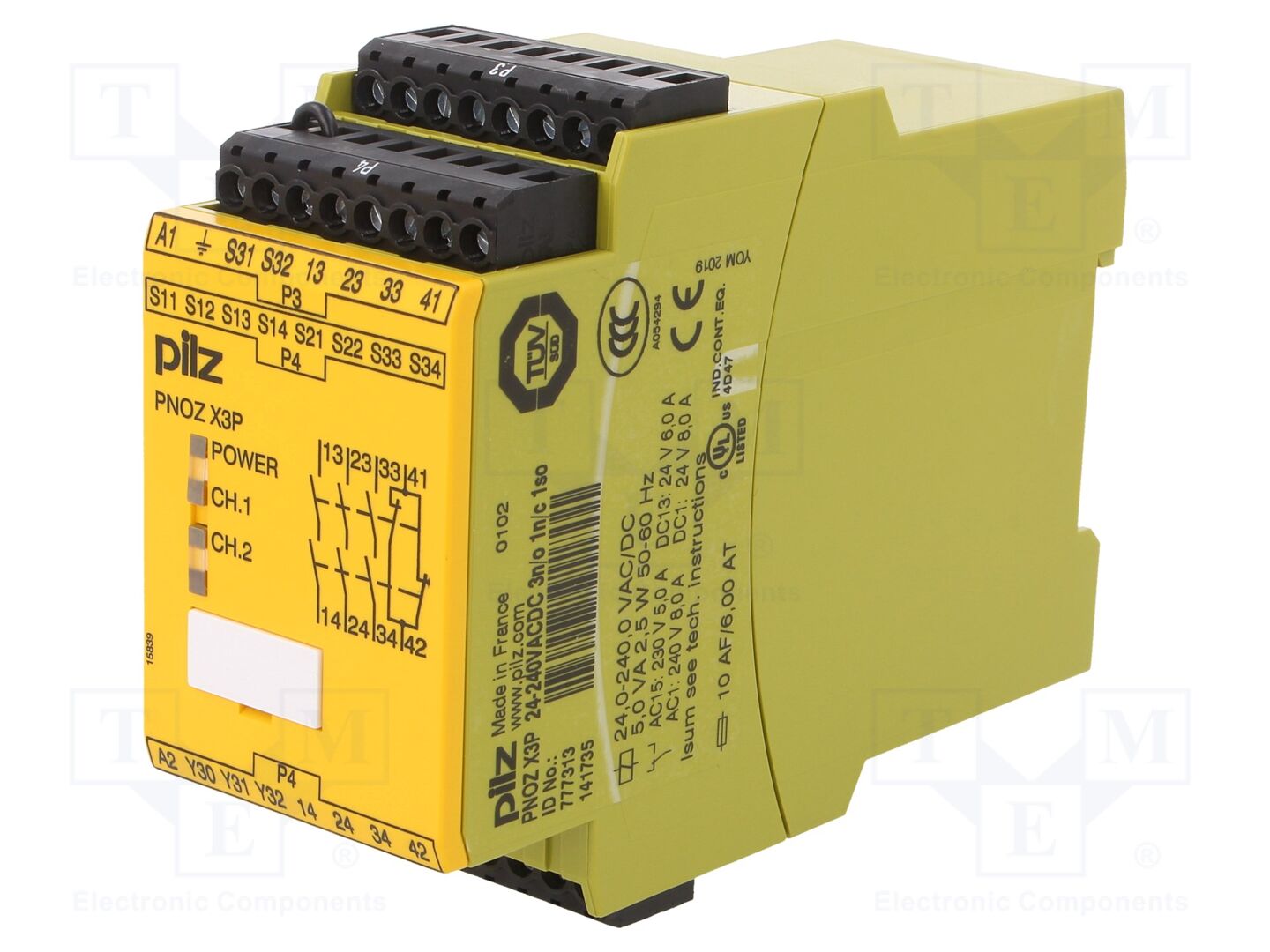 PILZ 777313 Turvarele 24-240VAC/DC