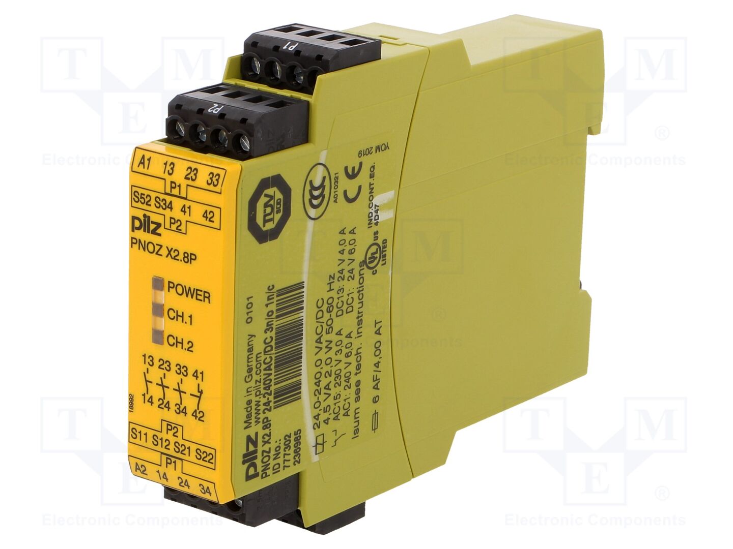 PILZ 777302 Turvarele 24-240VAC/VDC