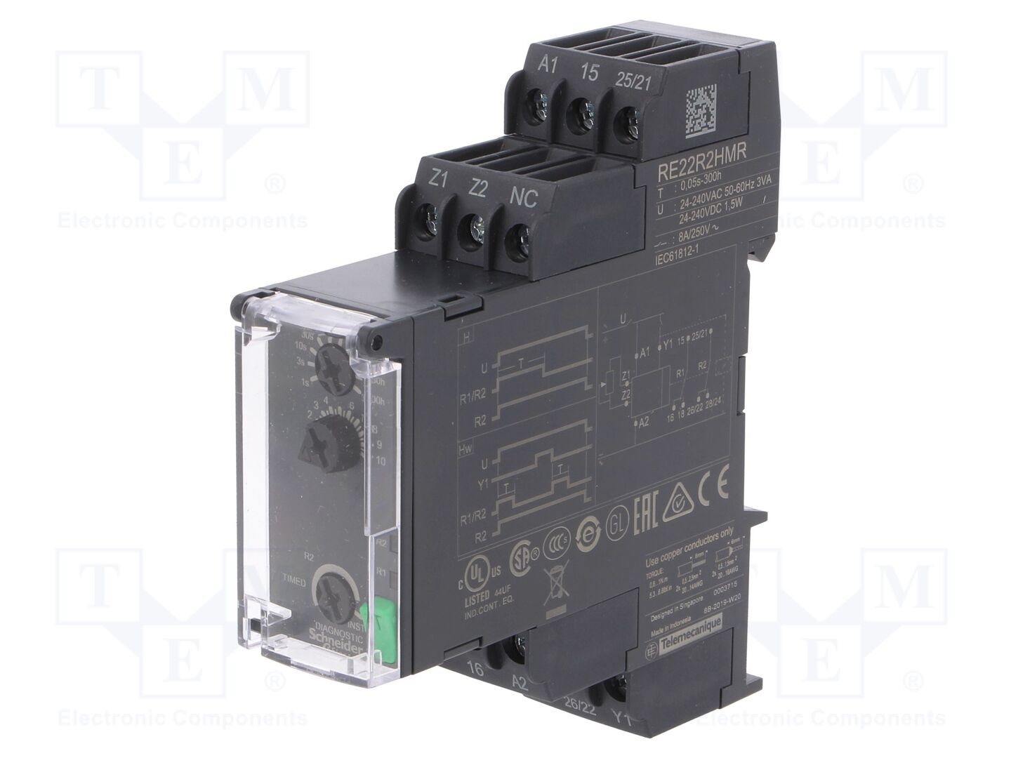 SCHNEIDER ELECTRIC RE22R2HMR Ajastin 0,05s÷300h