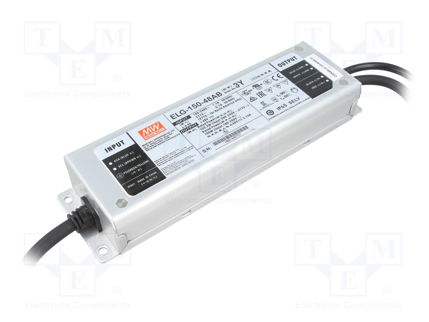 MEAN WELL ELG-150-48AB-3Y LED-verkkolaite 48VDC 3,13A