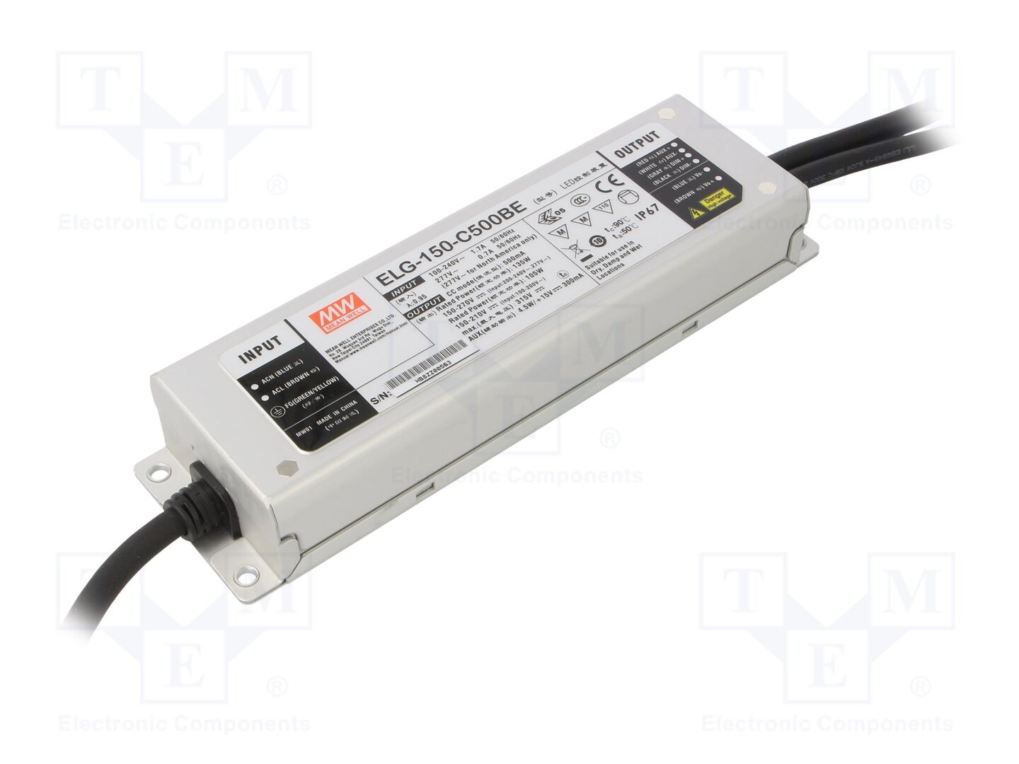 MEAN WELL ELG-150-C500BE LED-virtalähde 135W 500mA