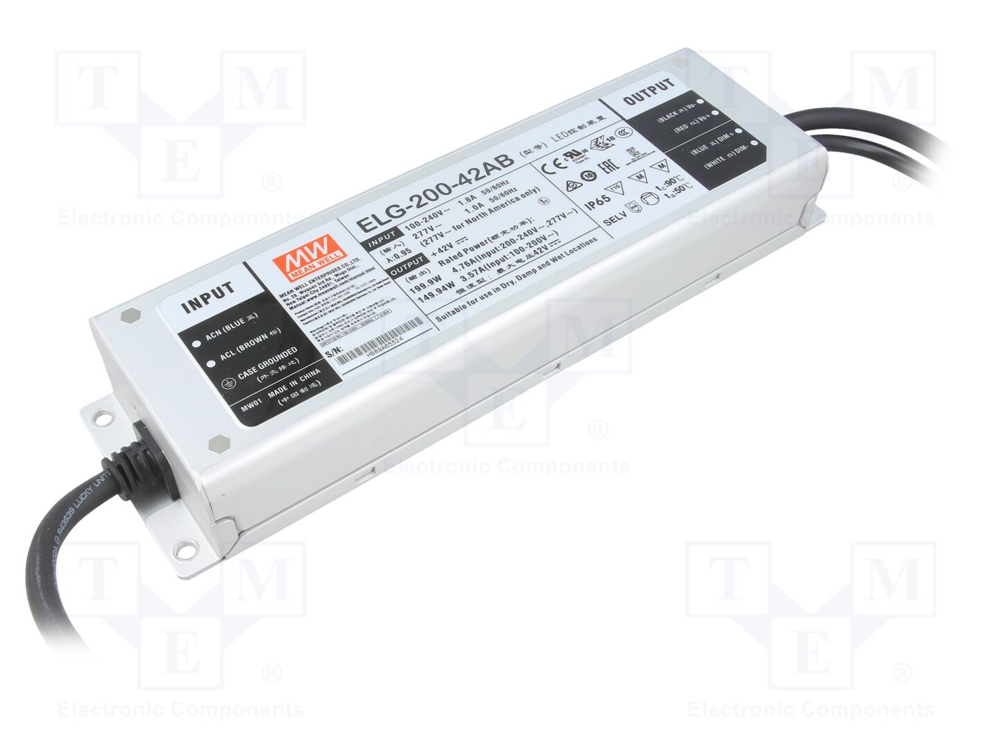 MEAN WELL ELG-200-42AB LED-virtalähde 200W 42VDC