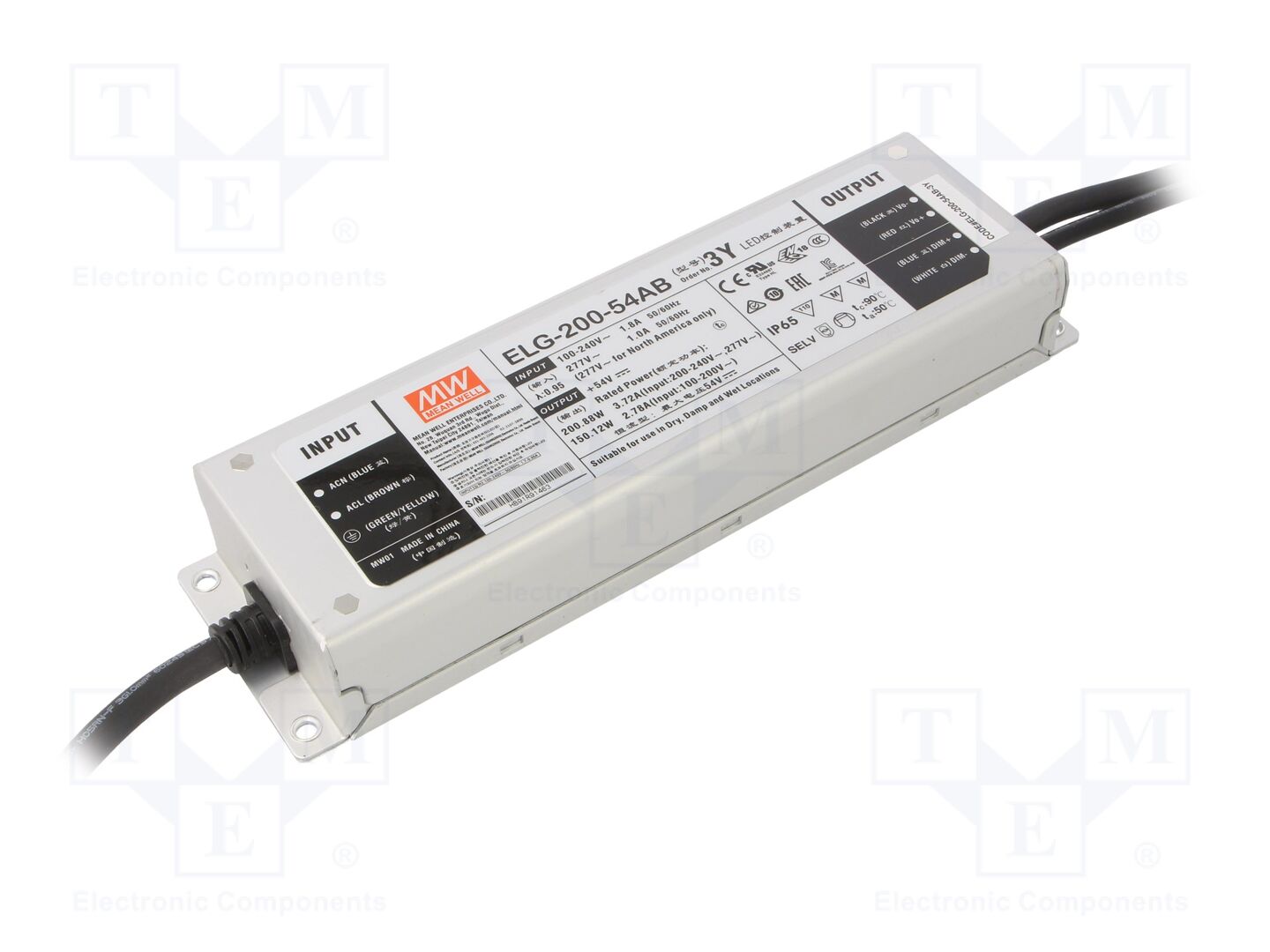 MEAN WELL ELG-200-54AB-3Y LED-verkkolaite 200,88W 54VDC