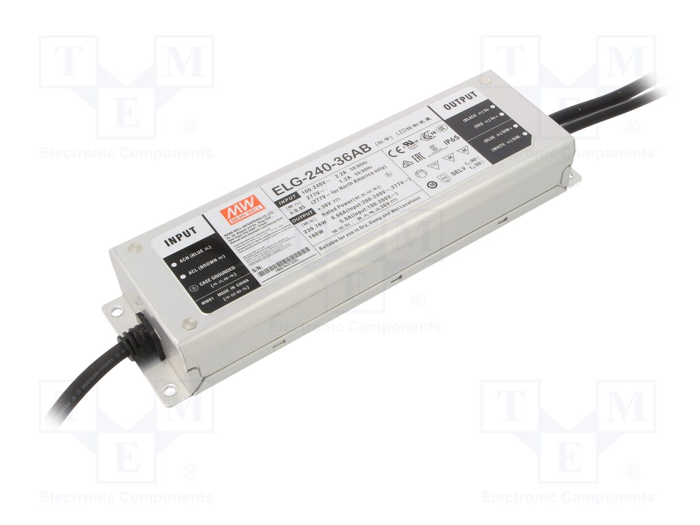 MEAN WELL ELG-240-36AB LED-virtalähde 240W 36VDC