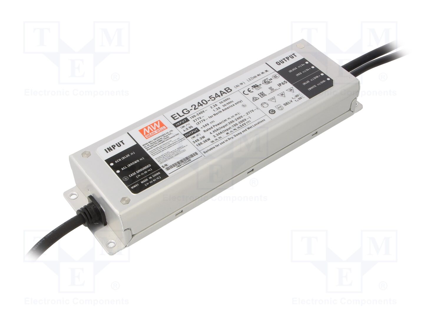 MEAN WELL ELG-240-54AB LED-verkkolaite 240W 54VDC