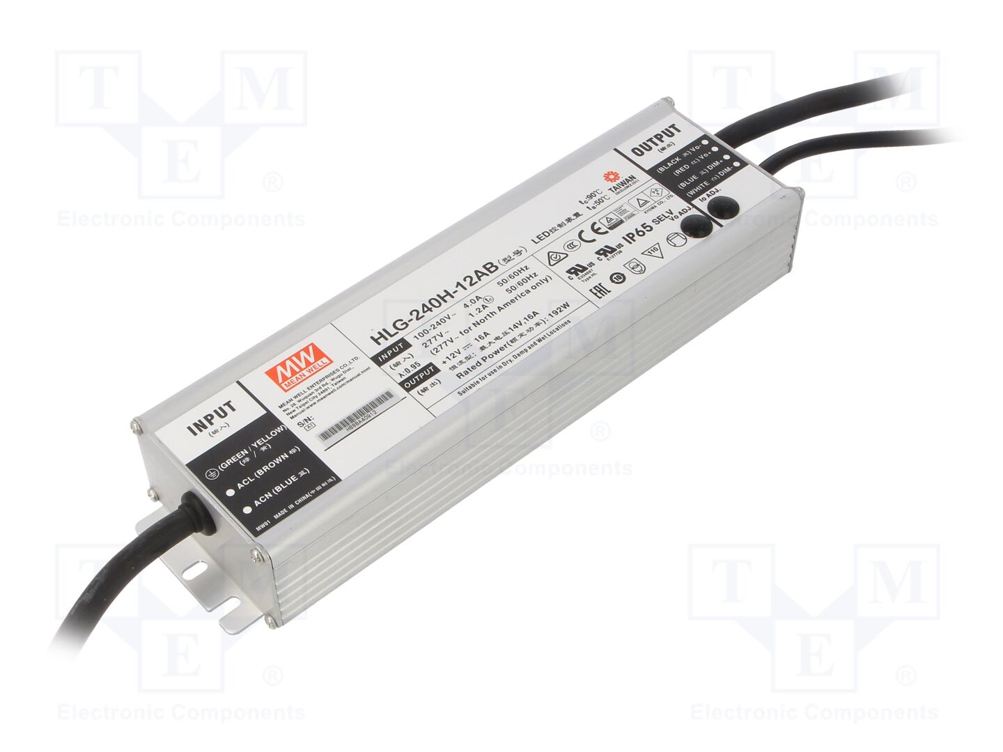 MEAN WELL HLG-240H-12AB LED-virtalähde 240W 12VDC