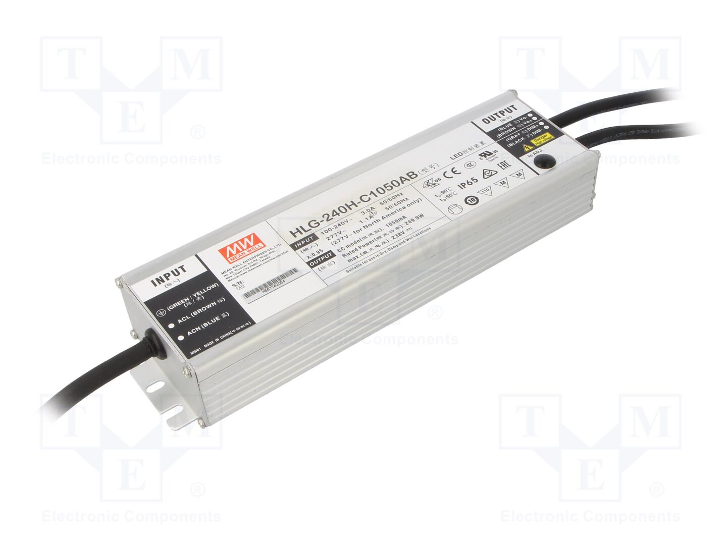 MEAN WELL HLG-240H-C1050AB LED-verkkolaite 249,9W 119-238VDC 525-1050mA