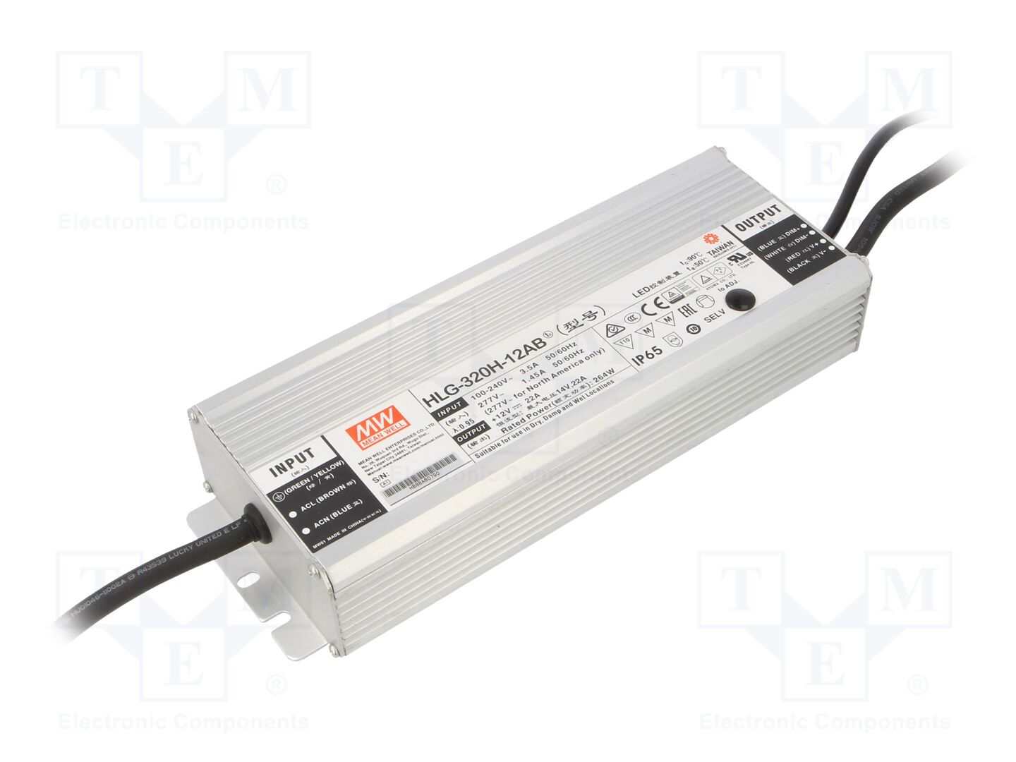 MEAN WELL HLG-320H-12AB LED-virtalähde 264W 12VDC