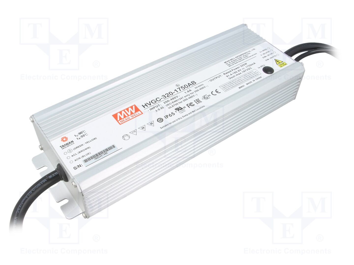 MEAN WELL HVGC-320-1750AB LED-verkkolaite 320W 91.4-182.8VDC