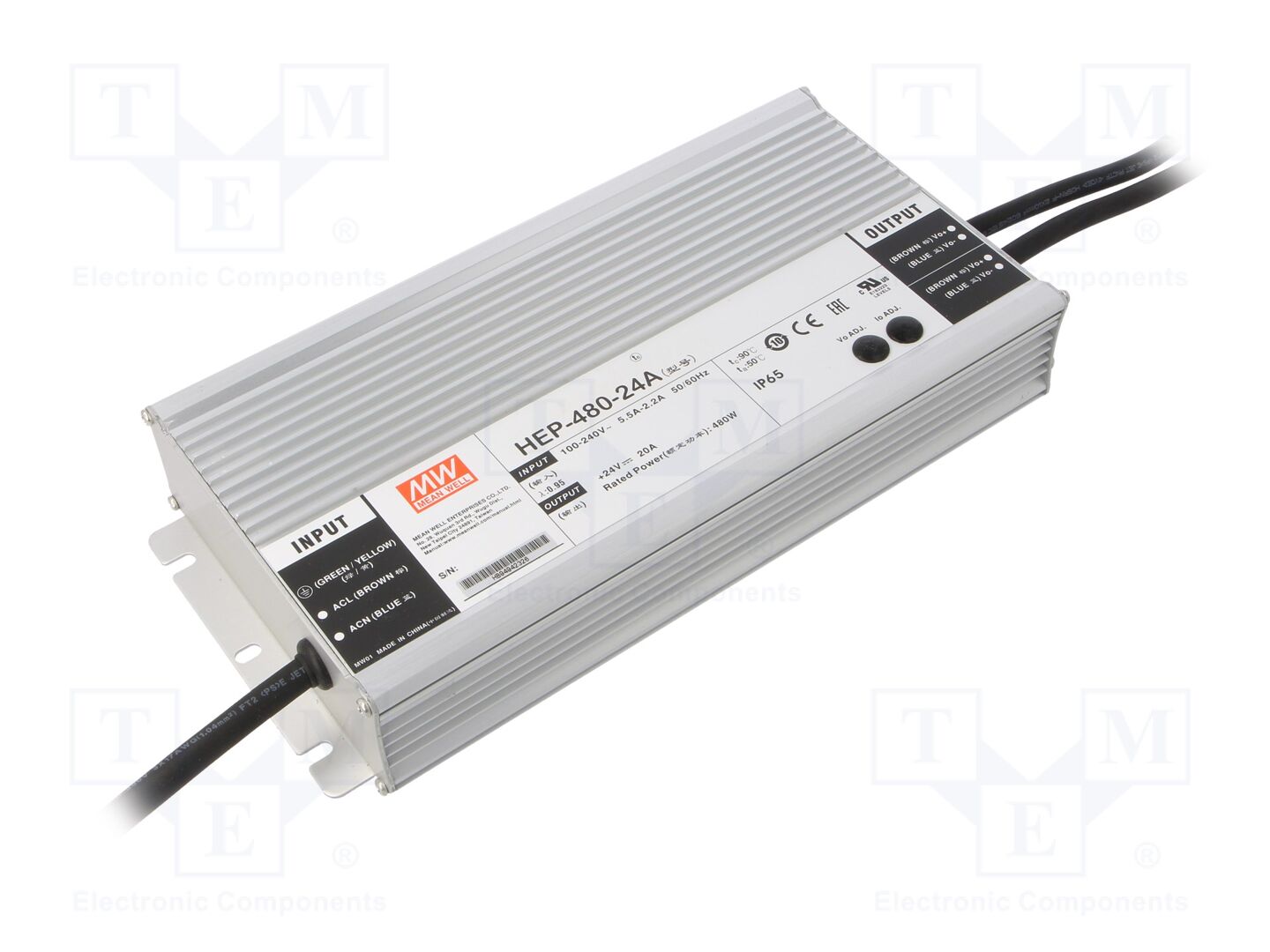 MEAN WELL HEP-480-24A Kytkinlähde 480W 24V
