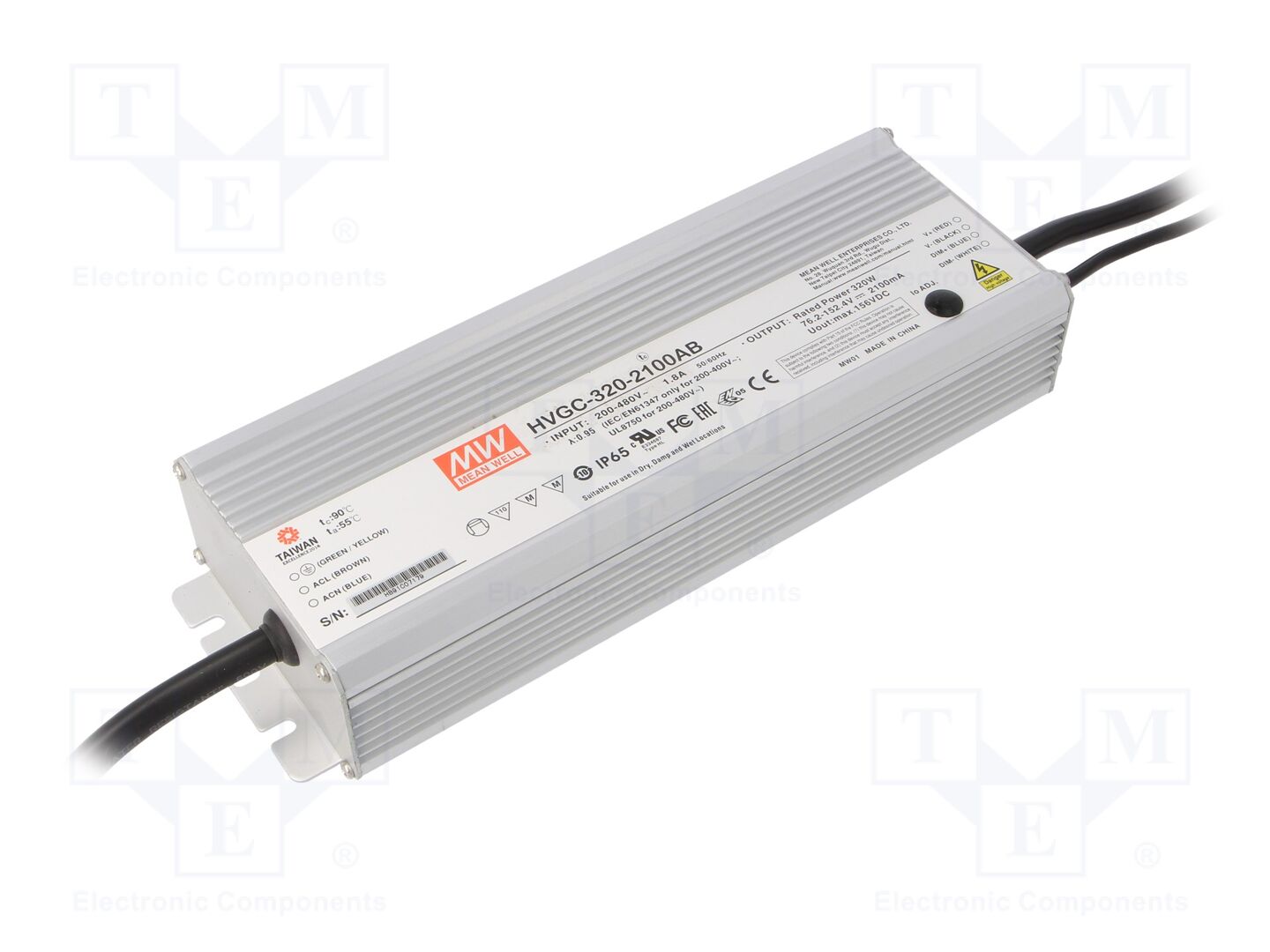 MEAN WELL HVGC-320-2100AB LED-verkkolaite 320W 76,2-152,4VDC