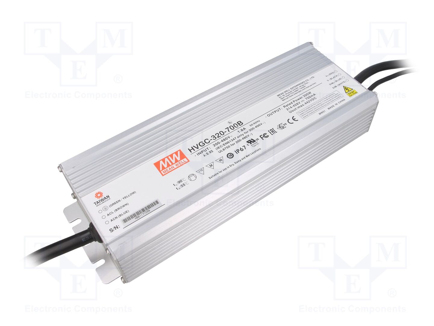 MEAN WELL HVGC-320-700B LED-virtalähde 300W 700mA