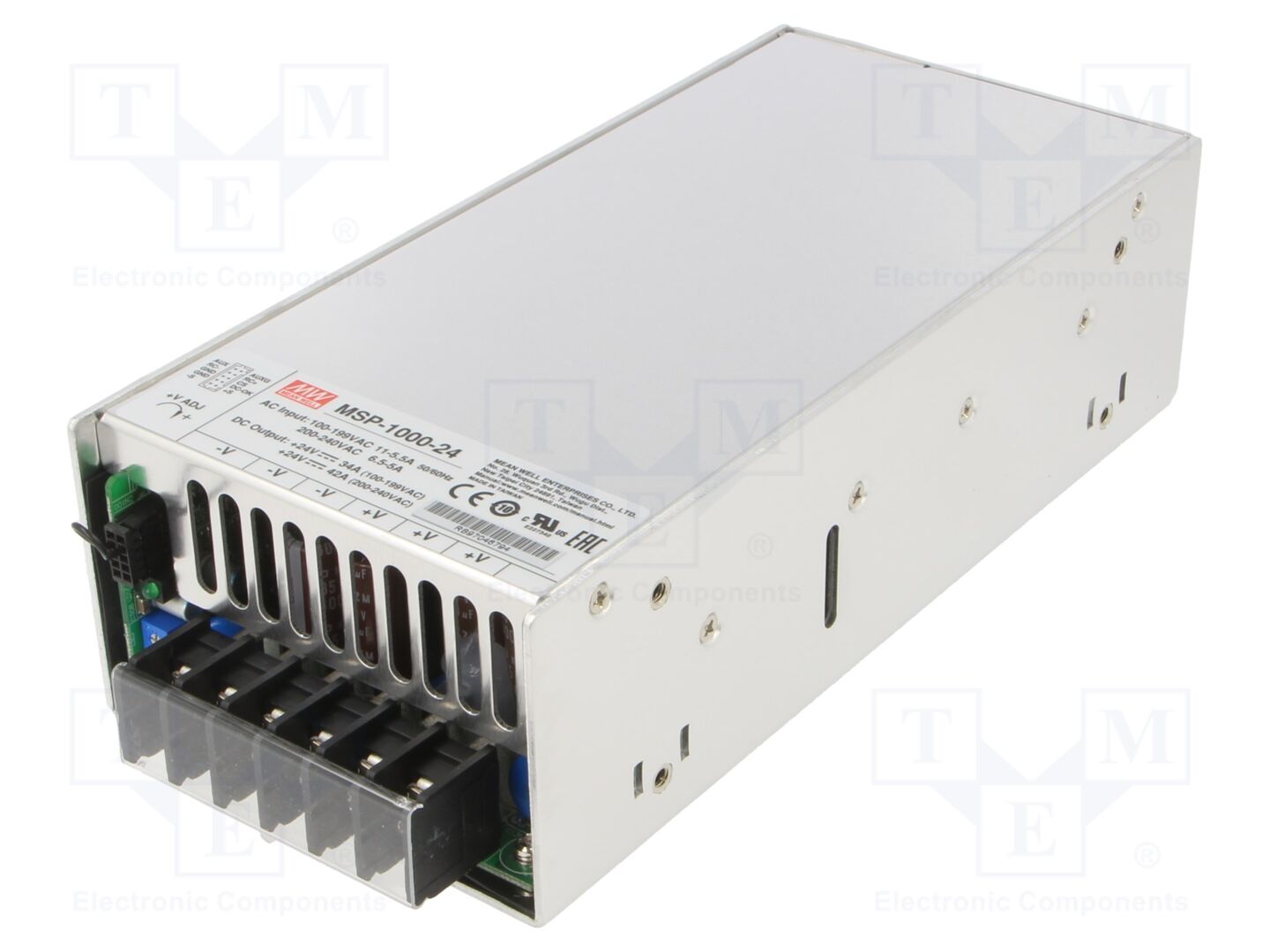 MEAN WELL MSP-1000-24 Sisäänrakennettu kytkentävirtalähde 1000W 24VDC