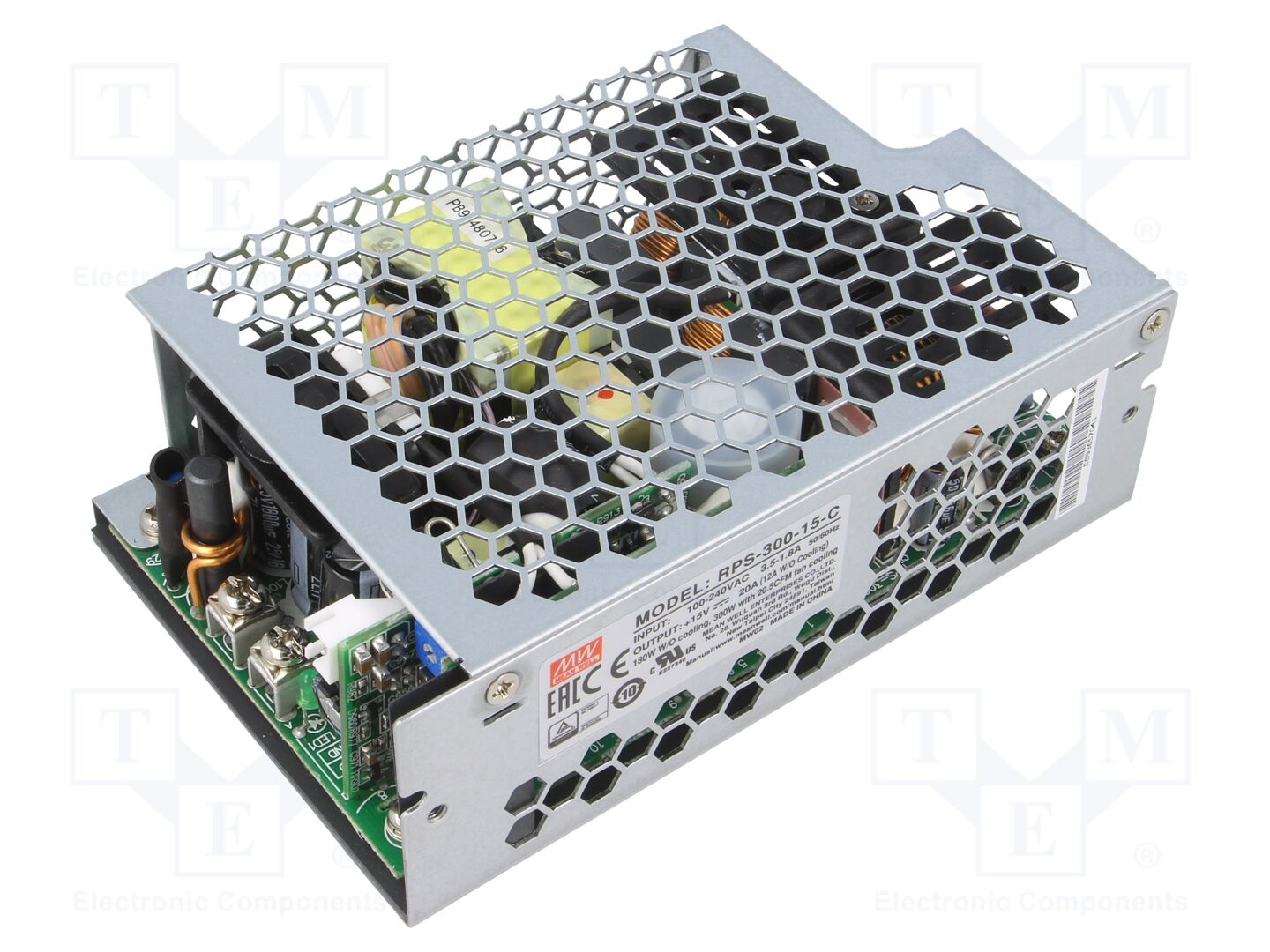 MEAN WELL RPS-300-15-C Avoin kehikko -verkkolaite 300W 15V