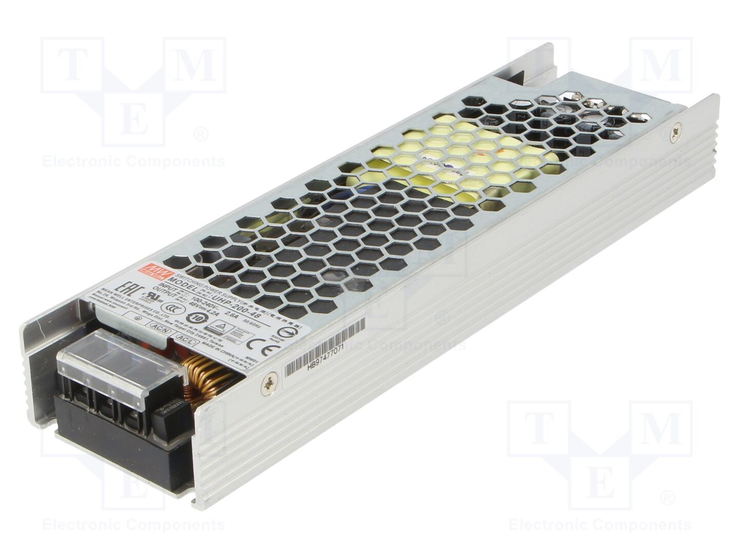 MEAN WELL UHP-200-48 Sisäänrakennettu kytkentäsähkönsyöttö 48VDC 201,6W