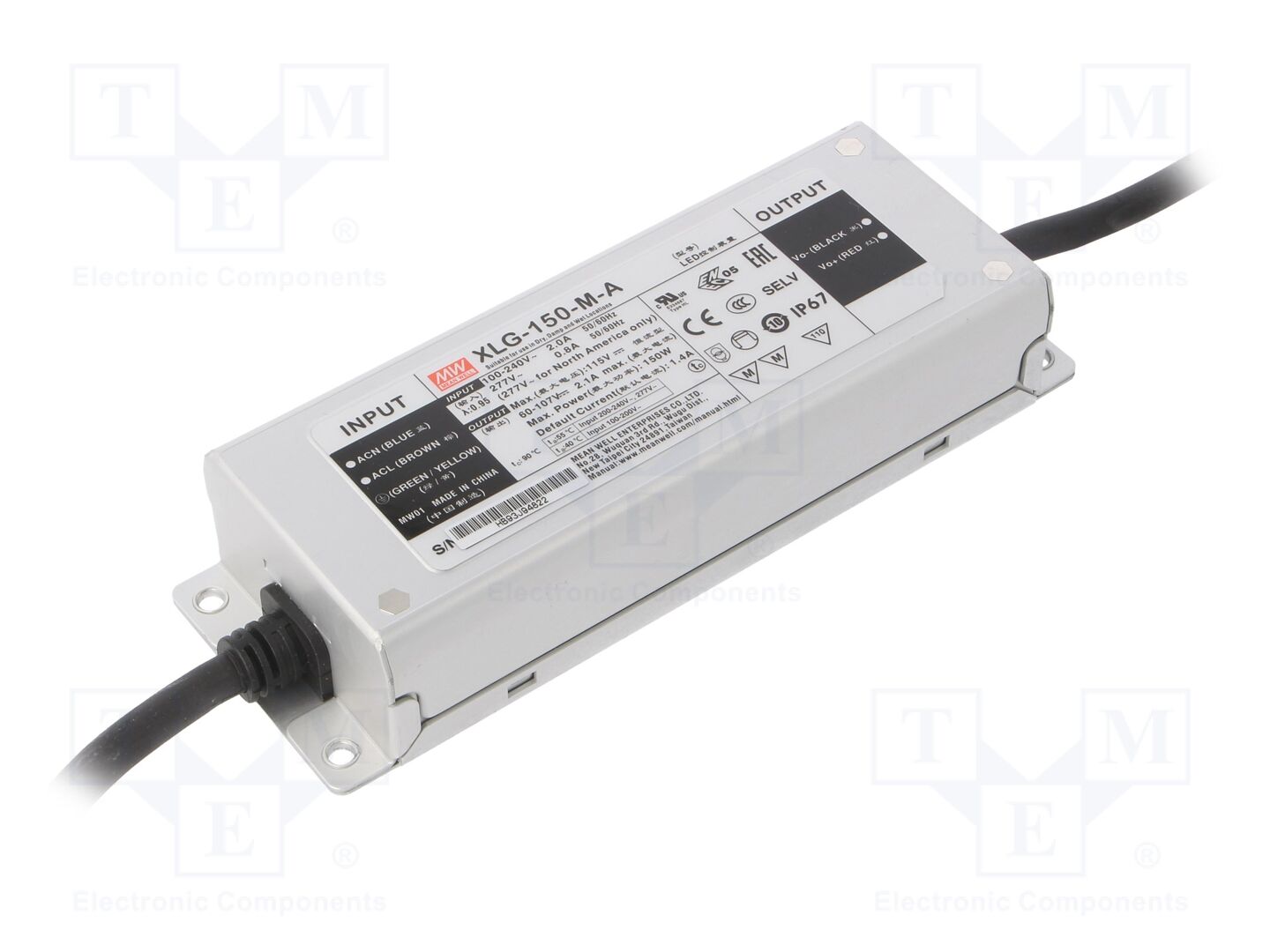 MEAN WELL XLG-150-M-A LED-virtalähde 150W 60-107VDC