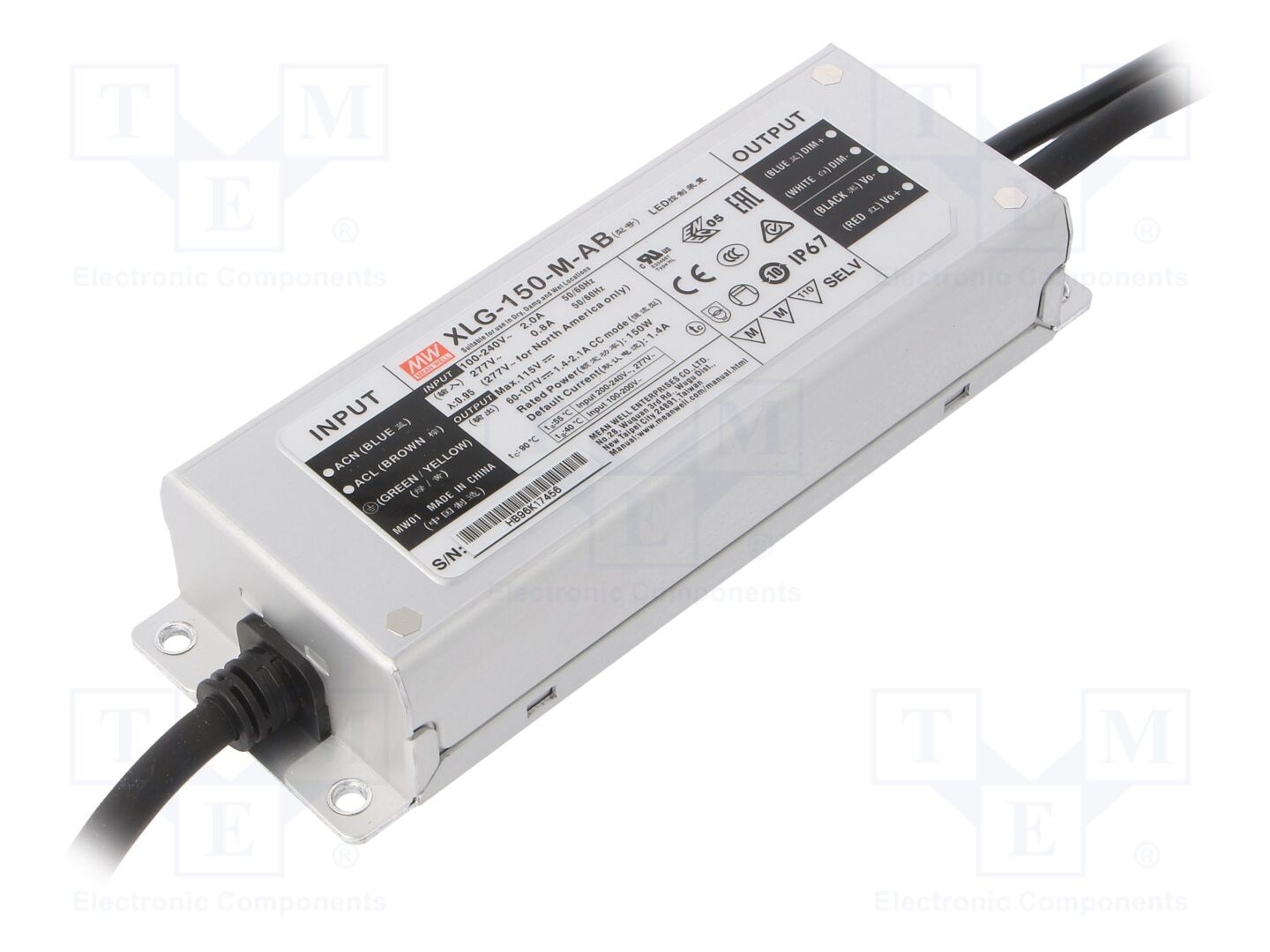 MEAN WELL XLG-150-M-AB LED-virtalähde 150W 60-107VDC