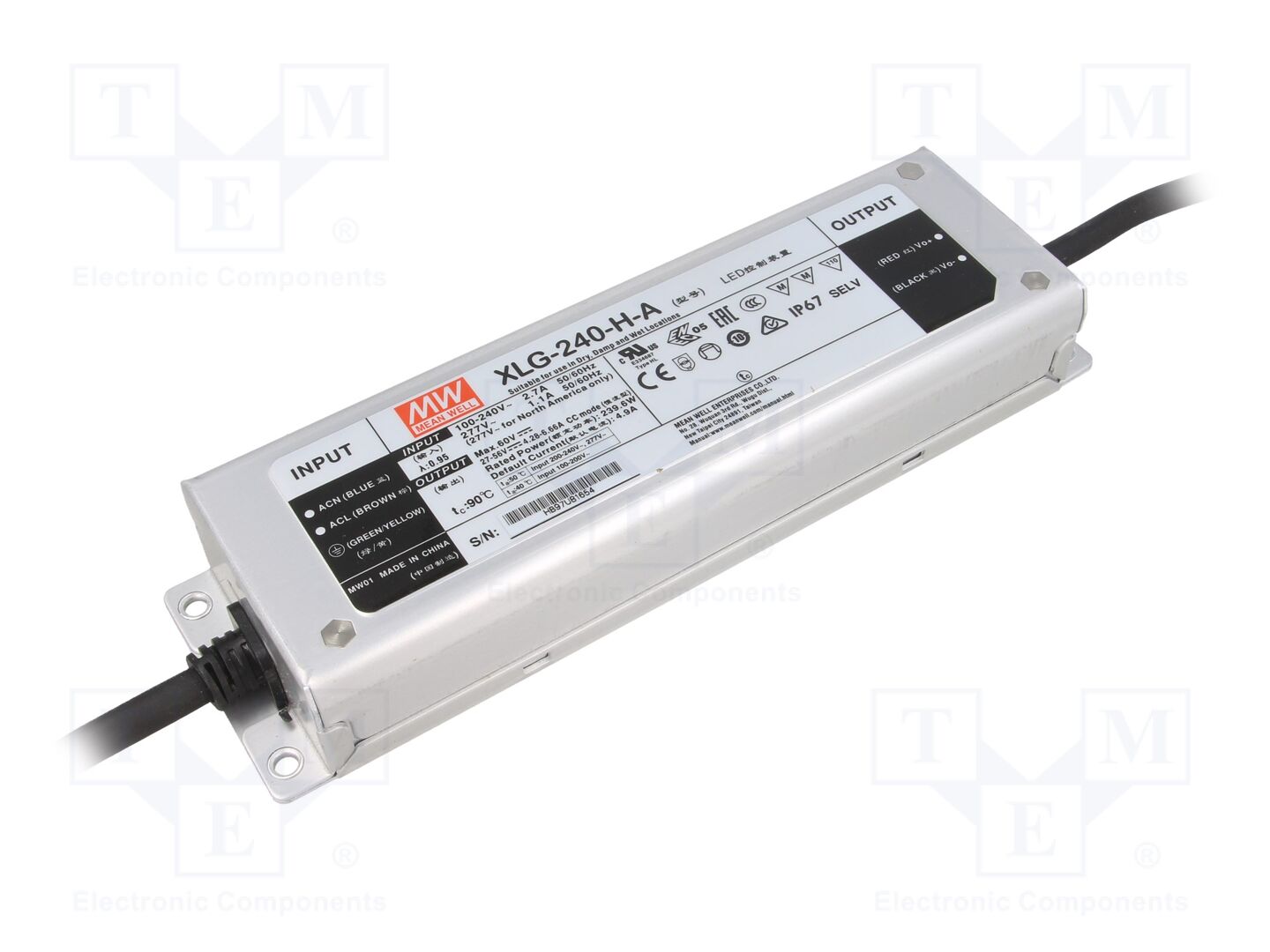 MEAN WELL XLG-240-H-A LED-virtalähde 240W 27-56VDC