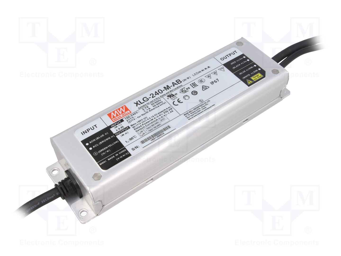 MEAN WELL XLG-240-M-AB LED-virtalähde 240W 90-171VDC