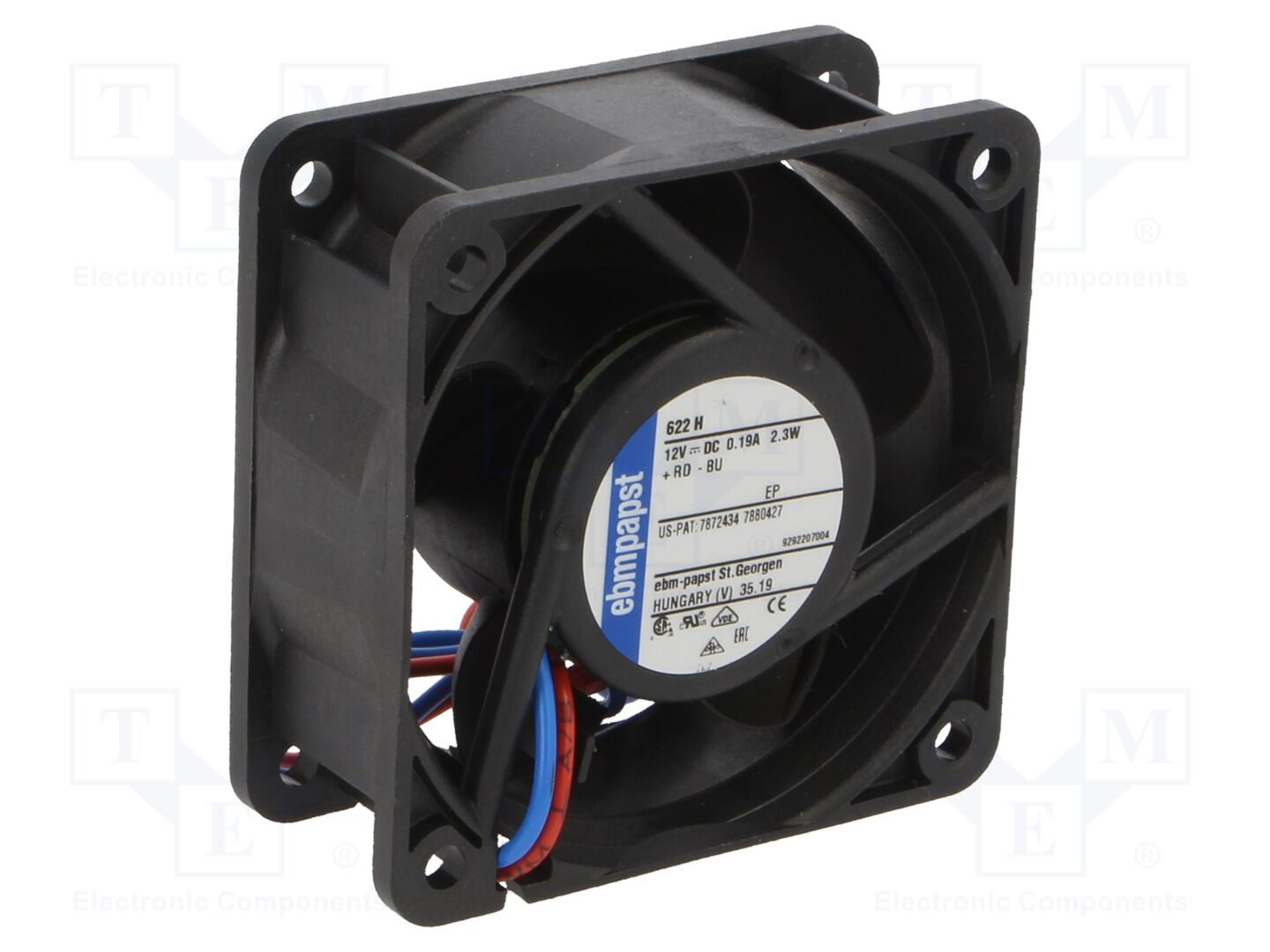EBM-PAPST 622H Aksiaalituuletin 12VDC 46m3/h