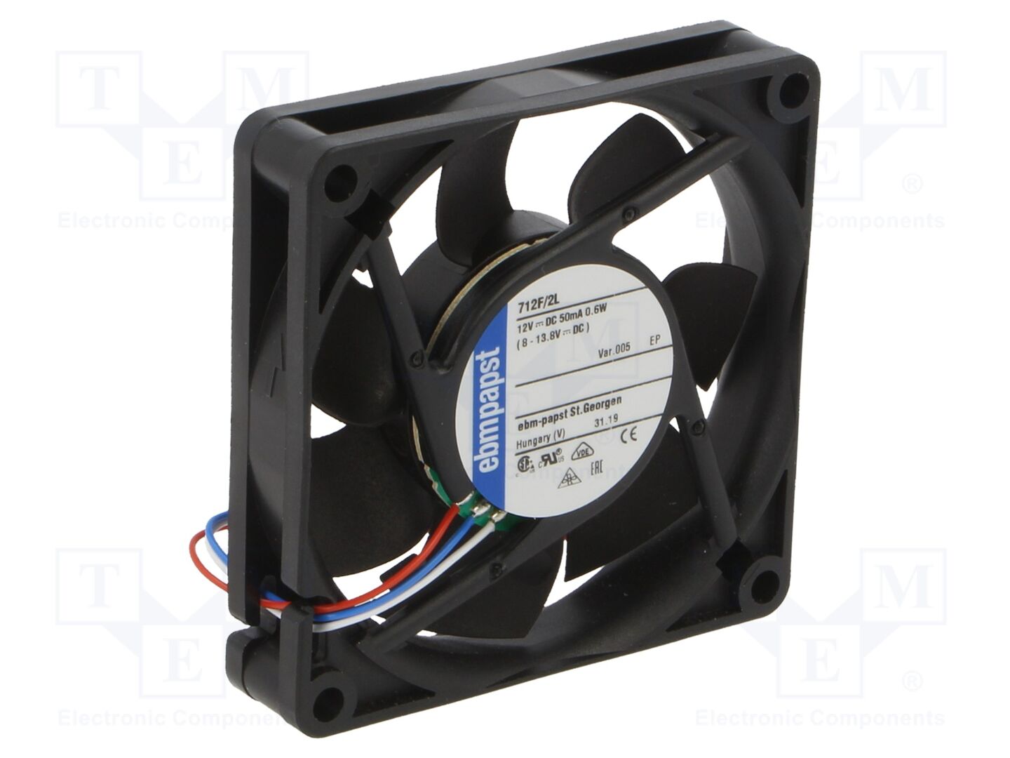 EBM-PAPST 712F/2L-005 Aksiaalituuletin 12VDC