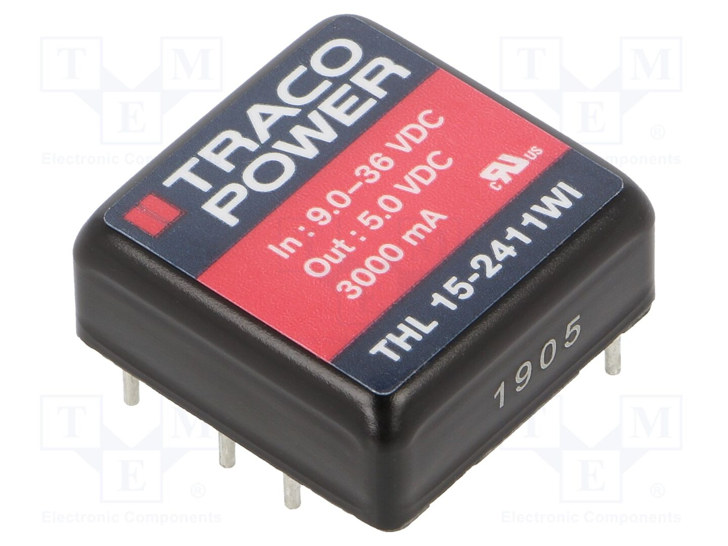 TRACO POWER THL15-2411WI DC/DC-muunnin 15W