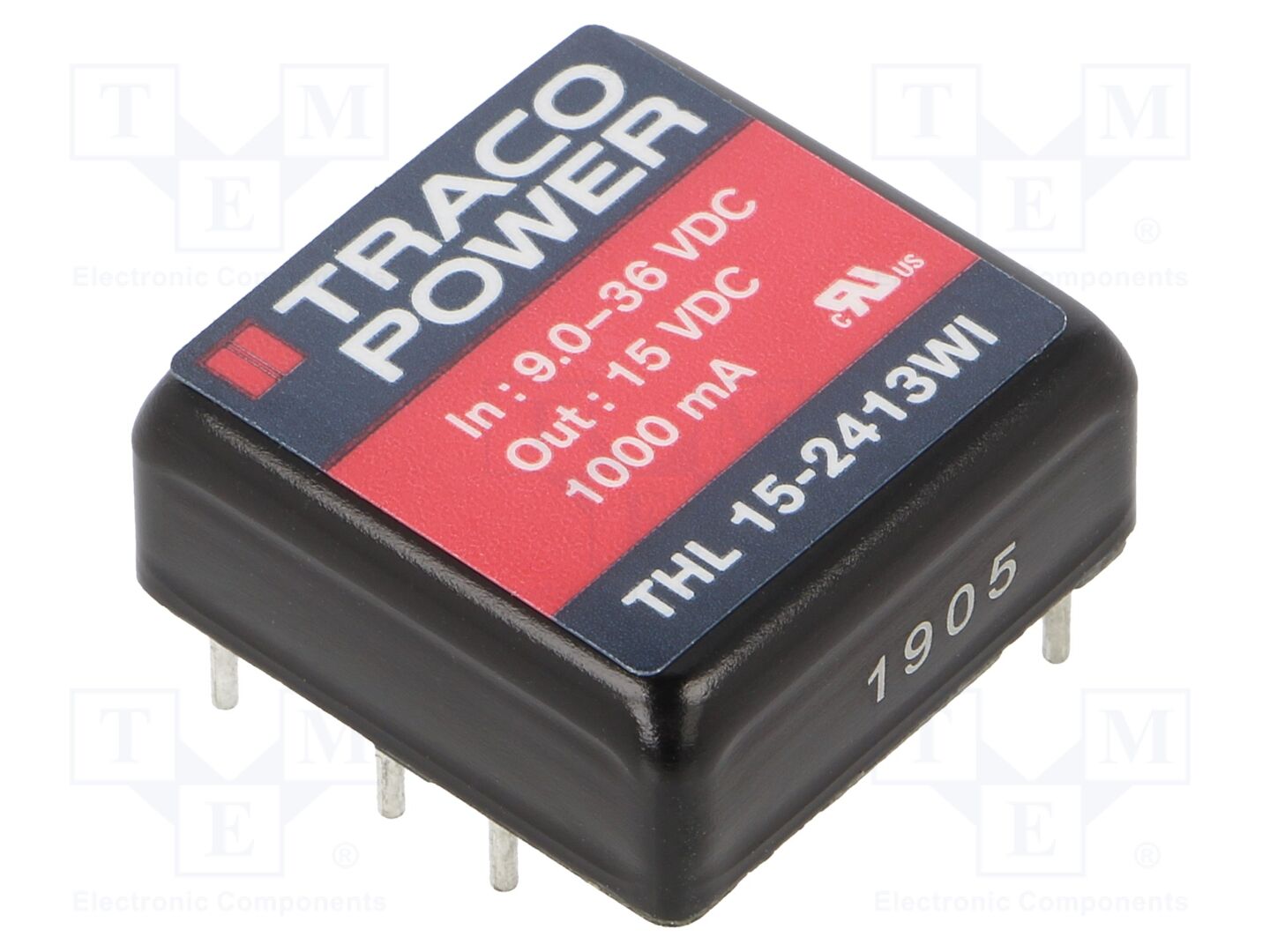 TRACO POWER THL15-2413WI DC/DC-muunnin 15W