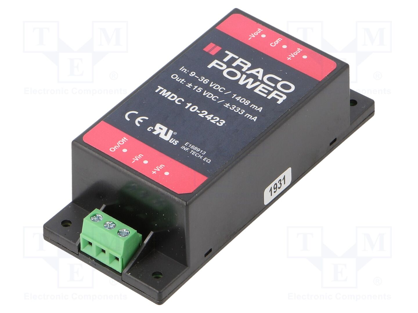 TRACO POWER TMDC10-2423 DC/DC-muunnin 10W